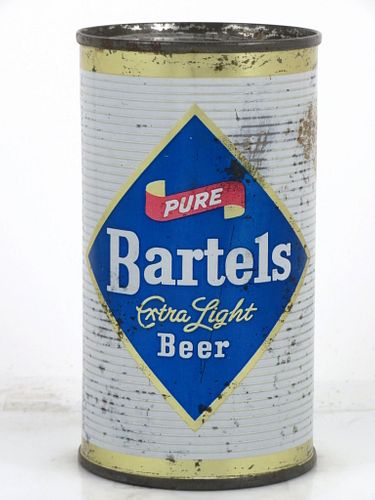 1960 Bartel's Extra Light Beer 12oz Flat Top Can 35-01 Wilkes-Barre, Pennsylvania