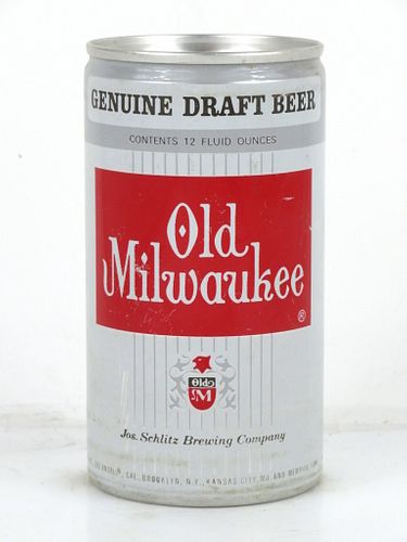 1971 Old Milwaukee Genuine Draft Beer 12oz Tab Top Can T101-38 Longview, Texas