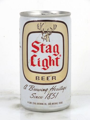 1978 Stag Light Beer 12oz Tab Top Can Unpictured. San Antonio, Texas