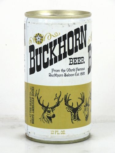 1976 Buckhorn Beer 12oz Tab Top Can T47-28 San Antonio, Texas