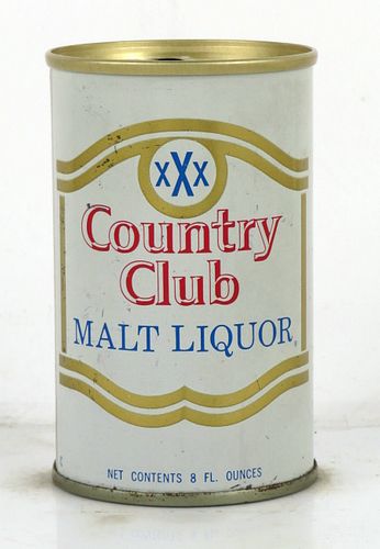 1968 Country Club Malt Liquor 8oz 7 to 8oz Can T28-22 San Antonio, Texas