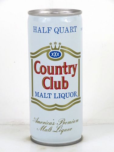 1975 Country Club Malt Liquor 16oz One Pint Tab Top Can T148-21 San Antonio, Texas