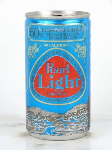 1975 Pearl Light Beer (test) 12oz Tab Top Can T239-12 San Antonio, Texas