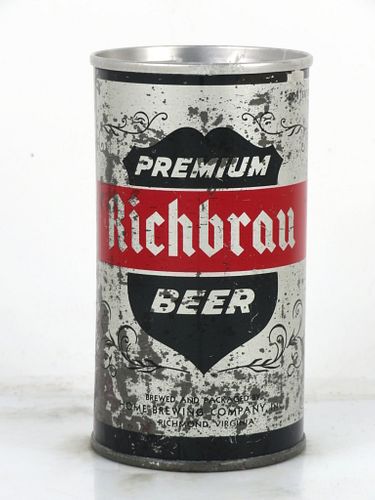 1964 Richbrau Premium Beer 12oz Tab Top Can T116-05.1z Richmond, Virginia
