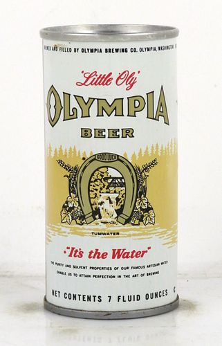 1970 Olympia Beer 7oz 7 to 8oz Can T29-11b Tumwater, Washington