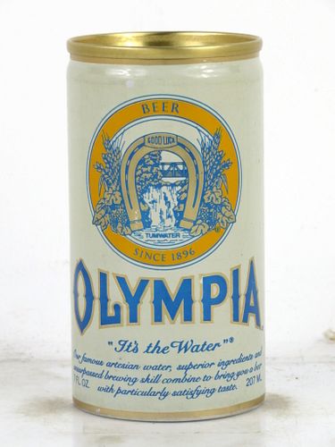 1982 Olympia Beer (test can?) 7oz 7 to 8oz Can Unpictured. Tumwater, Washington