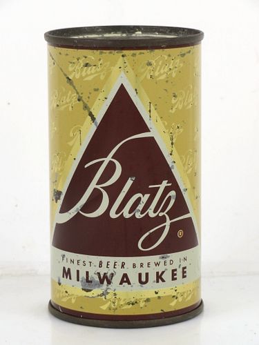1953 Blatz Beer 12oz Flat Top Can 39-18 Milwaukee, Wisconsin