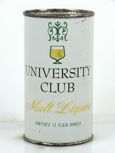 1961 University Club Malt Liquor 12oz Flat Top Can 142-14.3 Milwaukee, Wisconsin
