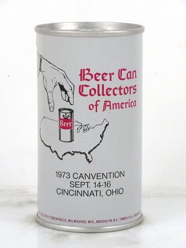 1973 Schlitz Beer BCCA Canvention can 12oz Tab Top Can T208-27 Milwaukee, Wisconsin