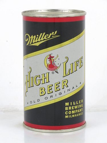 1953 Miller High Life Beer 12oz Flat Top Can 99-35 Milwaukee, Wisconsin