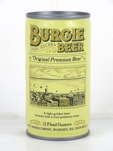 1974 Burgie Beer 12oz Flat Top Can T52-02 Milwaukee, Wisconsin