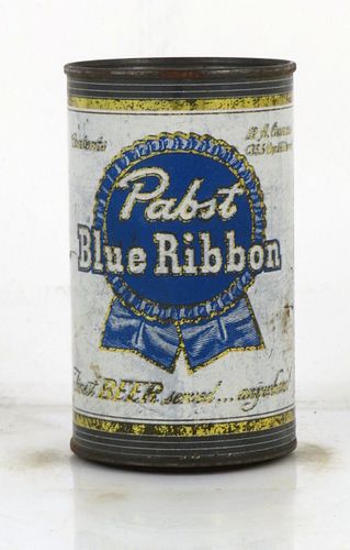 1954 Pabst Blue Ribbon Beer Mini Can No Ref. Milwaukee, Wisconsin