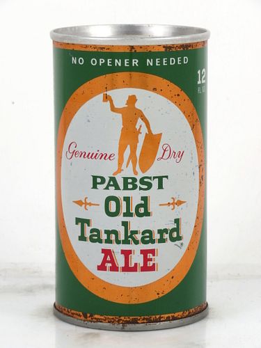 1968 Pabst Old Tankard Ale 12oz Tab Top Can T106-24 Milwaukee, Wisconsin
