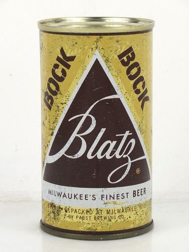 1957 Blatz Bock Beer 12oz Flat Top Can 39-23 Milwaukee, Wisconsin