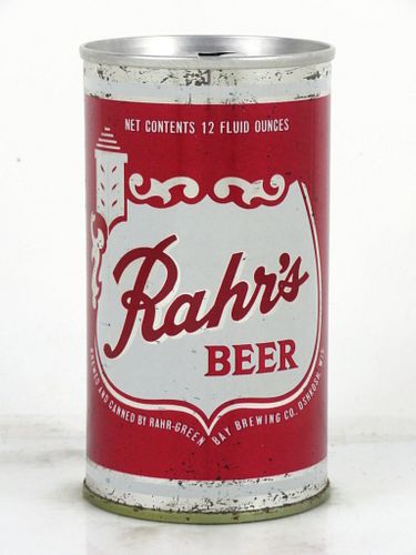 1967 Rahr's Beer 12oz Tab Top Can T111-22 Oshkosh, Wisconsin