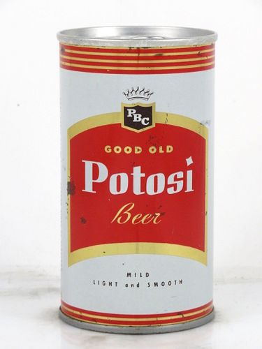 1969 Potosi Beer 12oz Tab Top Can T110-27 Potosi, Wisconsin
