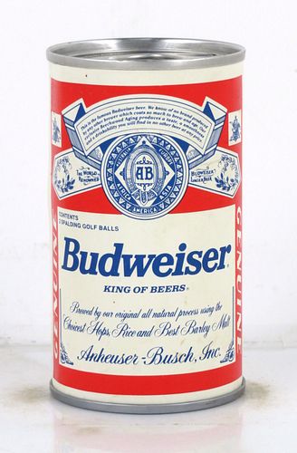1978 Budweiser Beer Spalding Golf Ball Can 4 Inch Tall Tab Top Can Saint Louis, Missouri