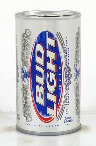 1998 Bud Light Beer Golf Ball Can 4 Inch Tall Tab Top Can Saint Louis, Missouri