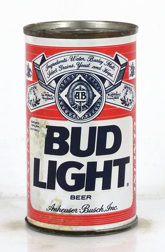 1986 Bud Light Beer Golf Ball Can 4 Inch Tall Tab Top Can Saint Louis, Missouri