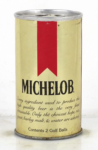 1985 Michelob Beer Golf Ball Can 4 Inch Tall Tab Top Can Saint Louis, Missouri