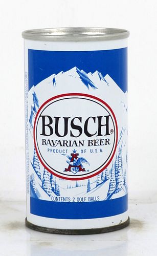 1978 Busch Bavarian Beer Golf Ball Can 4 Inch Tall Tab Top Can Saint Louis, Missouri