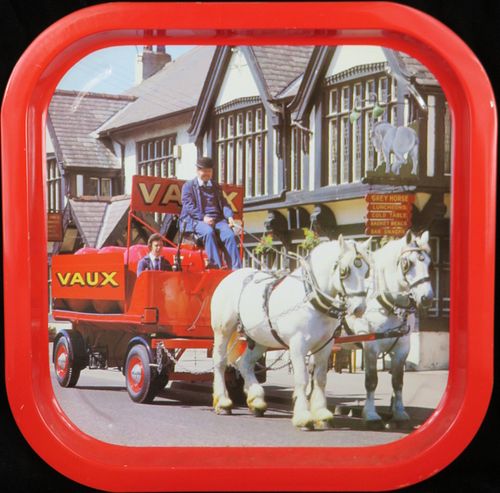 1985 Vaux Brewery Wagon Beer (red) 13 inch Serving Tray Sunderland, England
