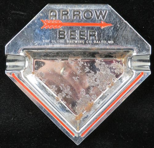1934 Arrow Beer Tin/Metal Ashtray Baltimore, Maryland