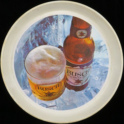 1971 Busch Bavarian Beer 13 inch Serving Tray Saint Louis, Missouri
