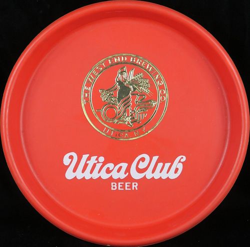 1967 Utica Club Beer (plastic) 13 inch Serving Tray Utica, New York