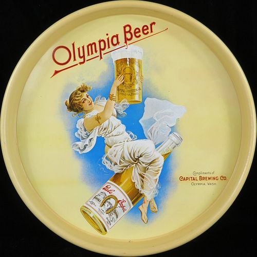 1971 Olympia Beer 13 inch Serving Tray Tumwater, Washington