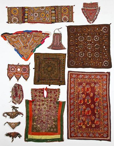 Group of 13 Indian Textiles
