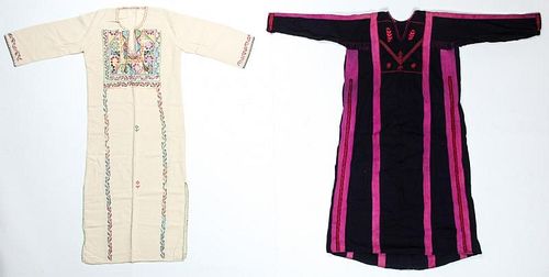 2 Vintage Bedouin Embroidered Thobes/Abayas