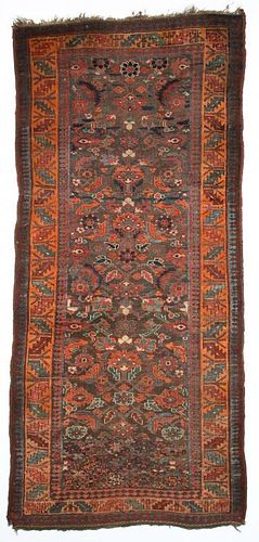 Antique Northwest Persian Kurd Rug: 3'10" x 8'4"