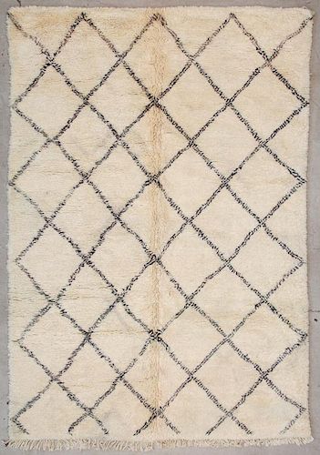 Vintage Beni Ourain Rug: 6'8" x 9'10" (203 x 300 cm)