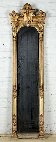 Tall Victorian Gilt Pier Mirror