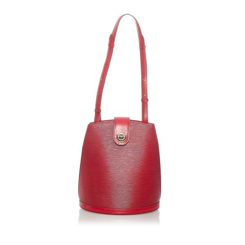 Louis Vuitton Epi Cluny Shoulder Bag M52257 Castilian Red PVC Leather Ladies