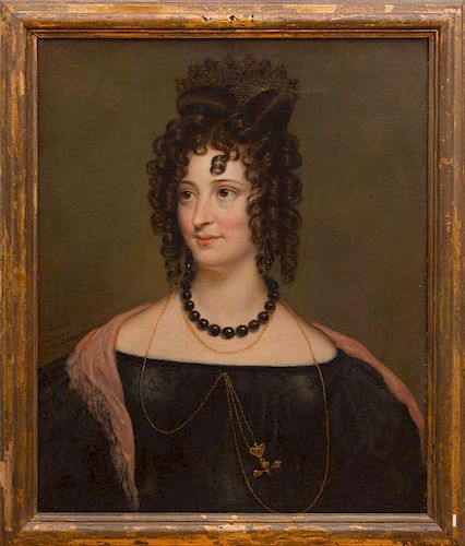 ROSE EMMA DRUMMOND: PORTRAIT OF A LADY WITH ONYX NECKLACE