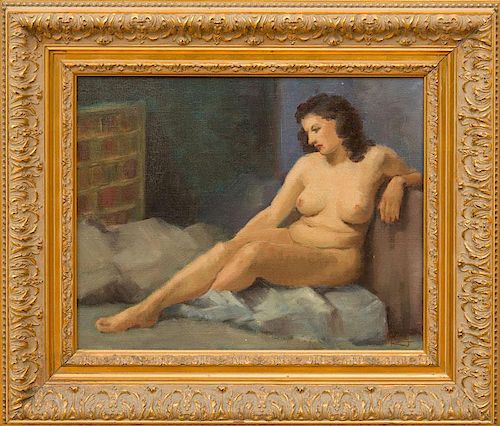 DIOGÈNE MAILLART (1840-1926): STUDY OF A FEMALE NUDE