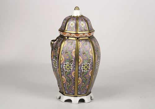 German Art Deco Porcelain perfum lamp 