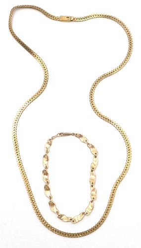 14K Italian Yellow Gold Chain Necklace
