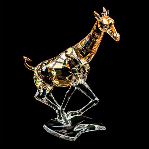 Swarovski Crystal Figurine, Giraffe Running