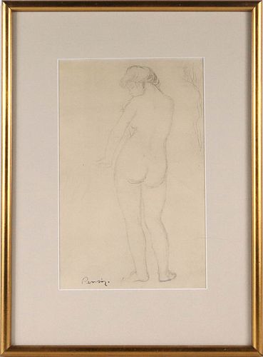 Pierre-Auguste Renoir, Lithograph, Standing Nude