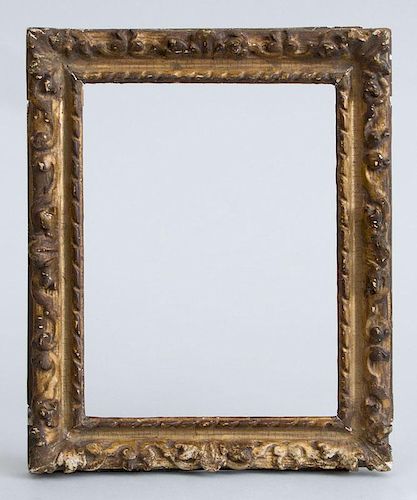 RÉGENCE STYLE CARVED GILT-GESSO ON WOOD SMALL FRAME