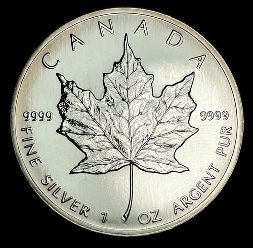 1998 Canada $5 Maple Leaf 1 ozt .9999 Silver