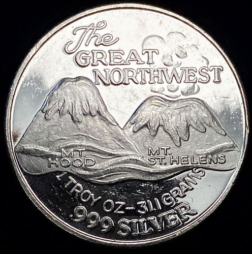 The Great Northwest 1 ozt Proof .999 Silver Trade Unit