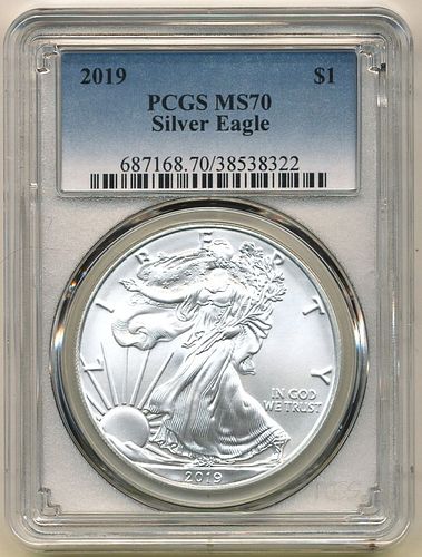 2019 American Silver PCGS MS70