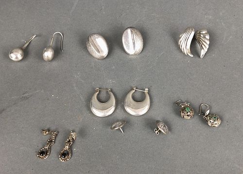 Group of Sterling Earrings