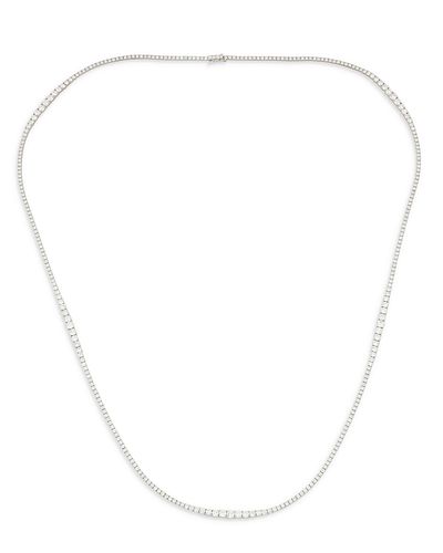 A long diamond necklace