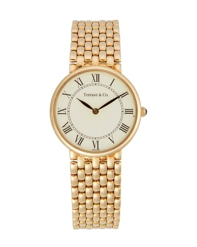 A Tiffany & Co. gold wristwatch