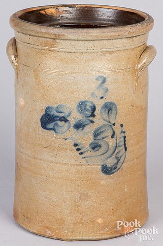 Three gallon stoneware churn, 19th c.